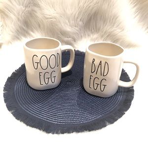 Rae Dunn ‘ Good Egg ‘ / ‘Bad Egg ‘ Coffee Mug from Artisan Collection by Magenta